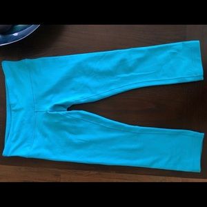Teal Lululemon Crops